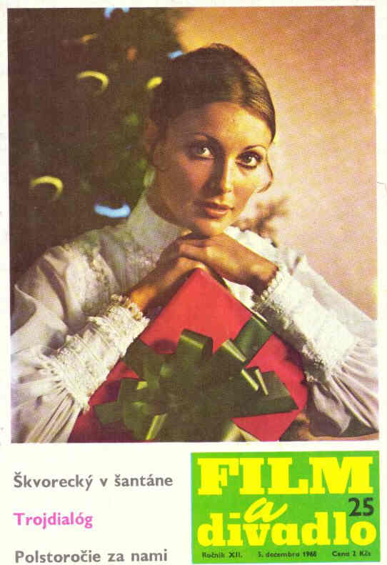 FILM A DIVADLO magazine side cover Issue 25 5 December 1968