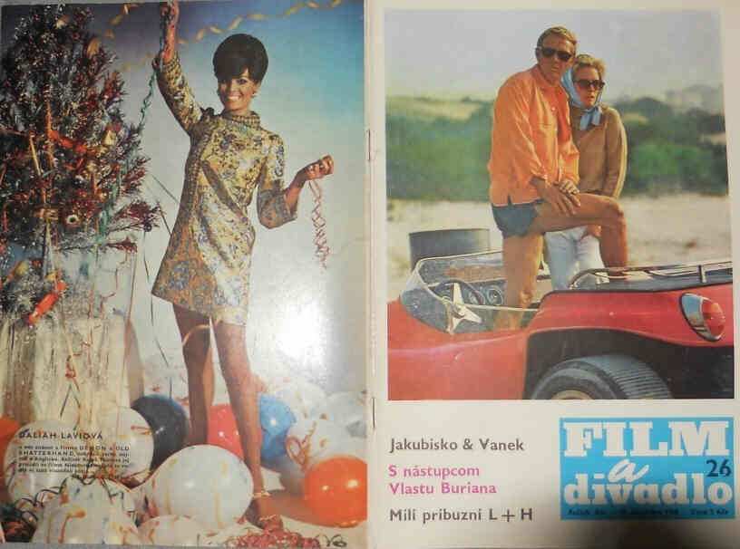 FILM A DIVADLO magazine side cover Issue 26  1968
