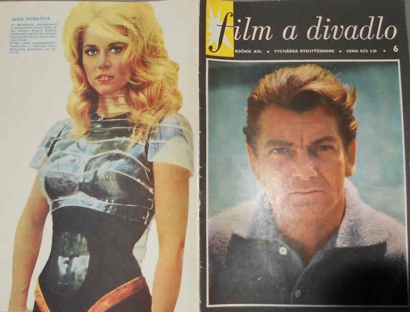 FILM A DIVADLO magazine side cover Issue 6  1973