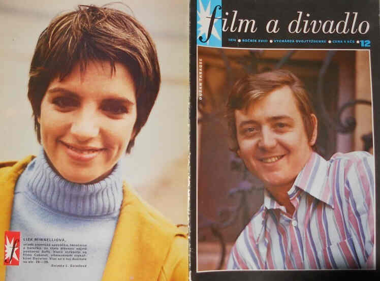 FILM A DIVADLO magazine side cover Issue 12  1974