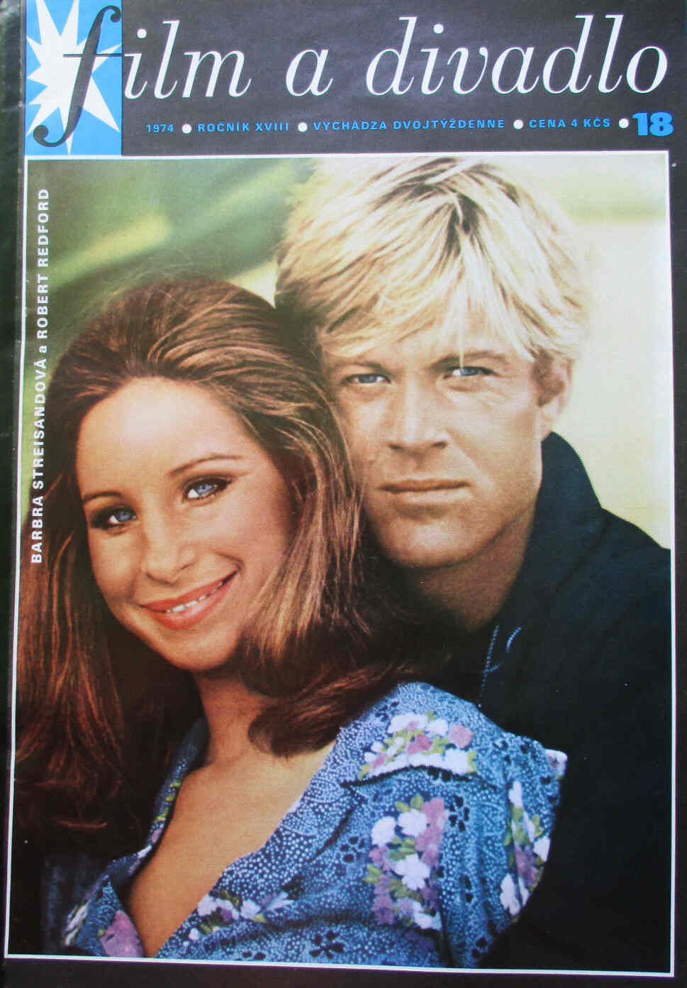 FILM A DIVADLO magazine side cover Issue 18  1974