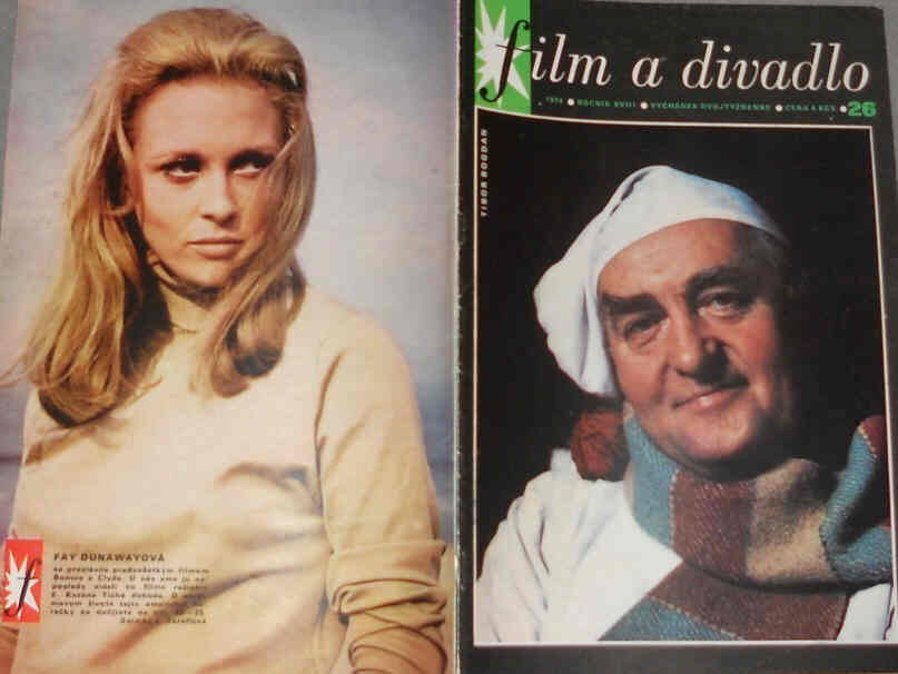 FILM A DIVADLO magazine side cover Issue 26  1974