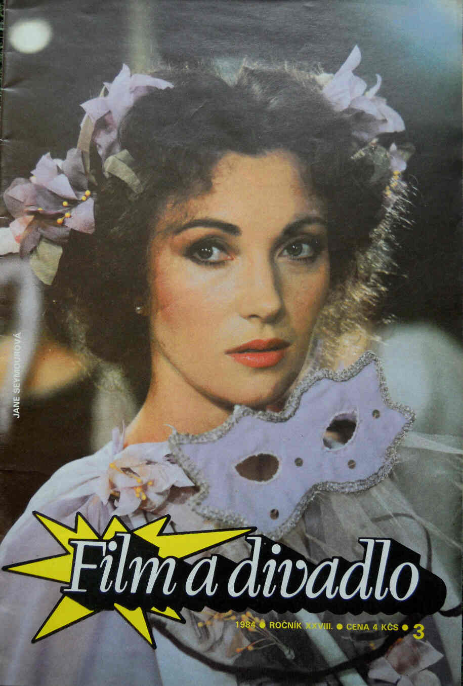 FILM A DIVADLO magazine side cover Issue 3  1984