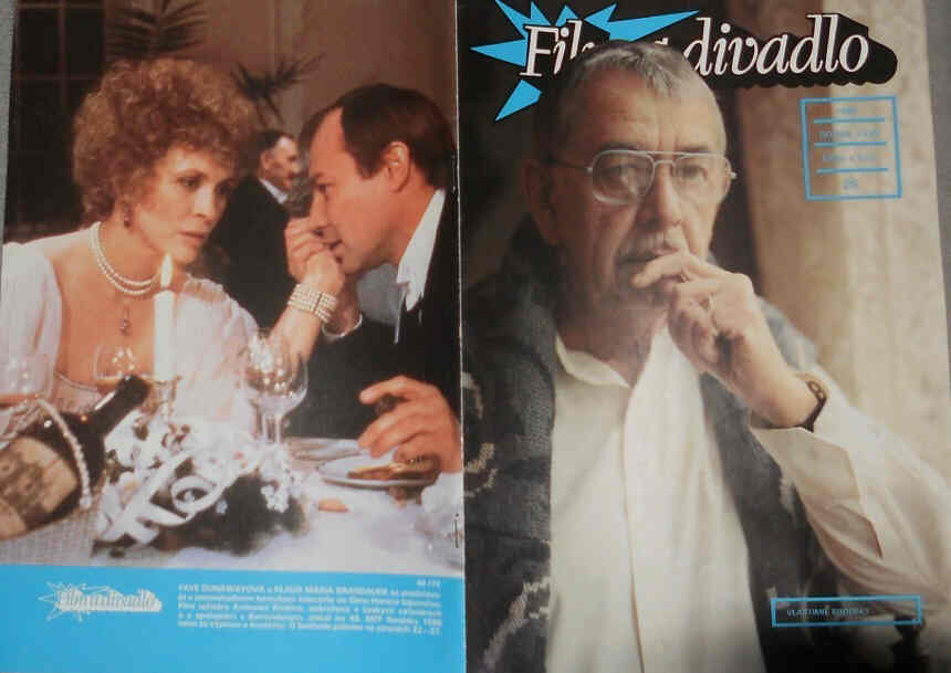 FILM A DIVADLO magazine side cover Issue 25  1988