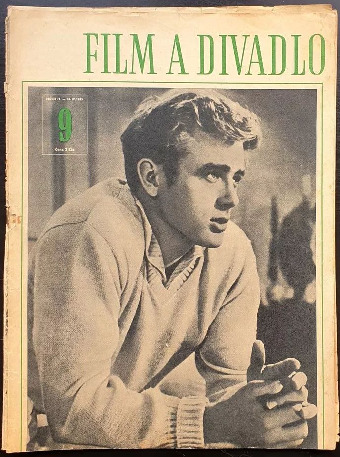 FILM A DIVADLO magazine side cover Issue 9  April 1956