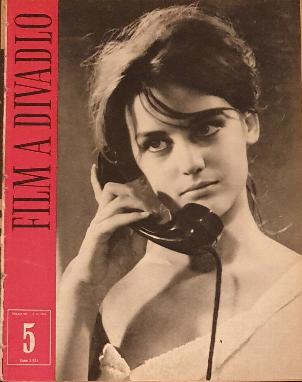 FILM A DIVADLO magazine side cover Issue 5  March 1964