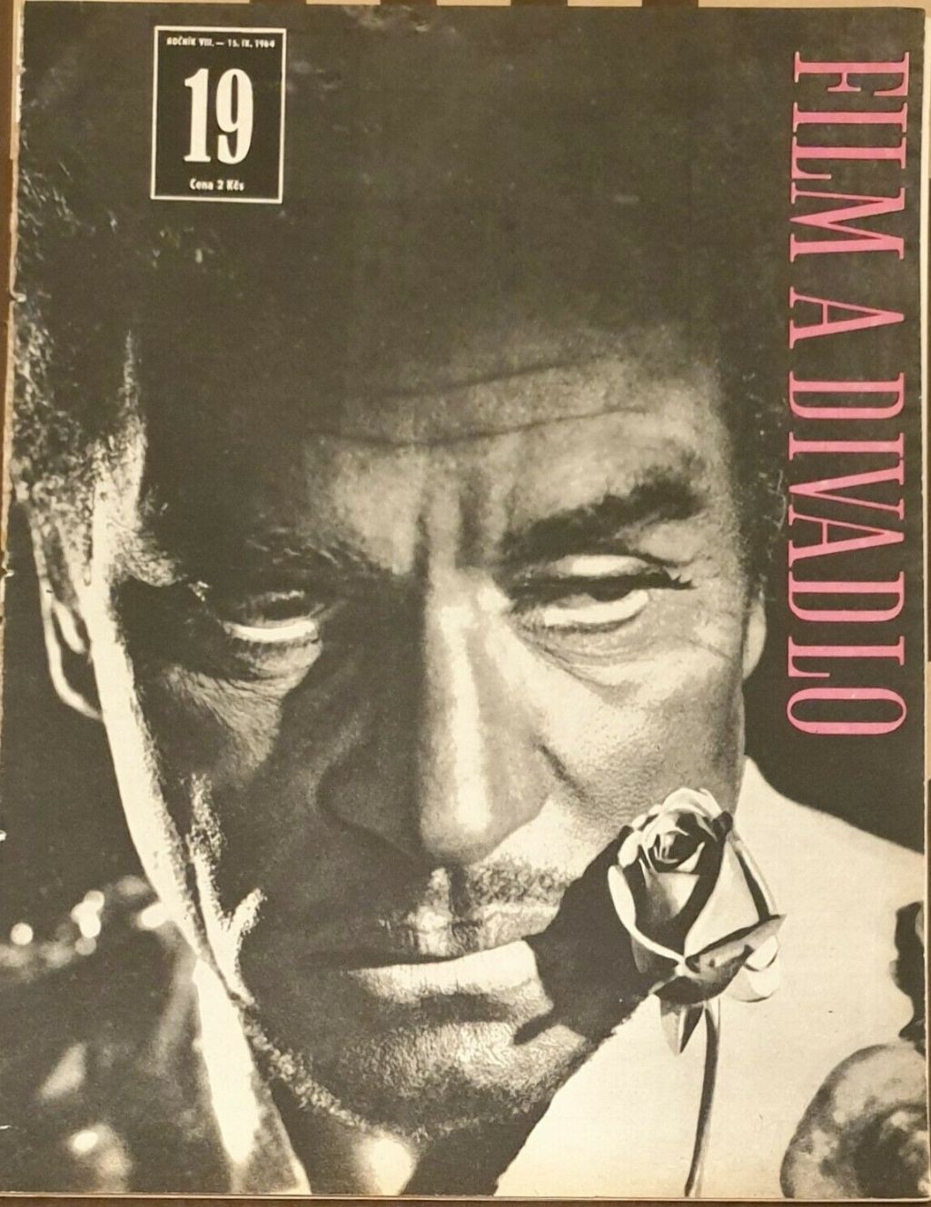 FILM A DIVADLO magazine side cover Issue 19  September 1964