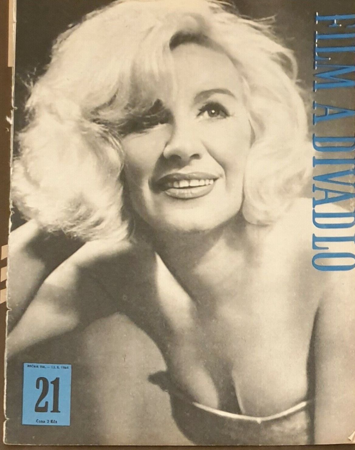 FILM A DIVADLO magazine side cover Issue 21  October 1964