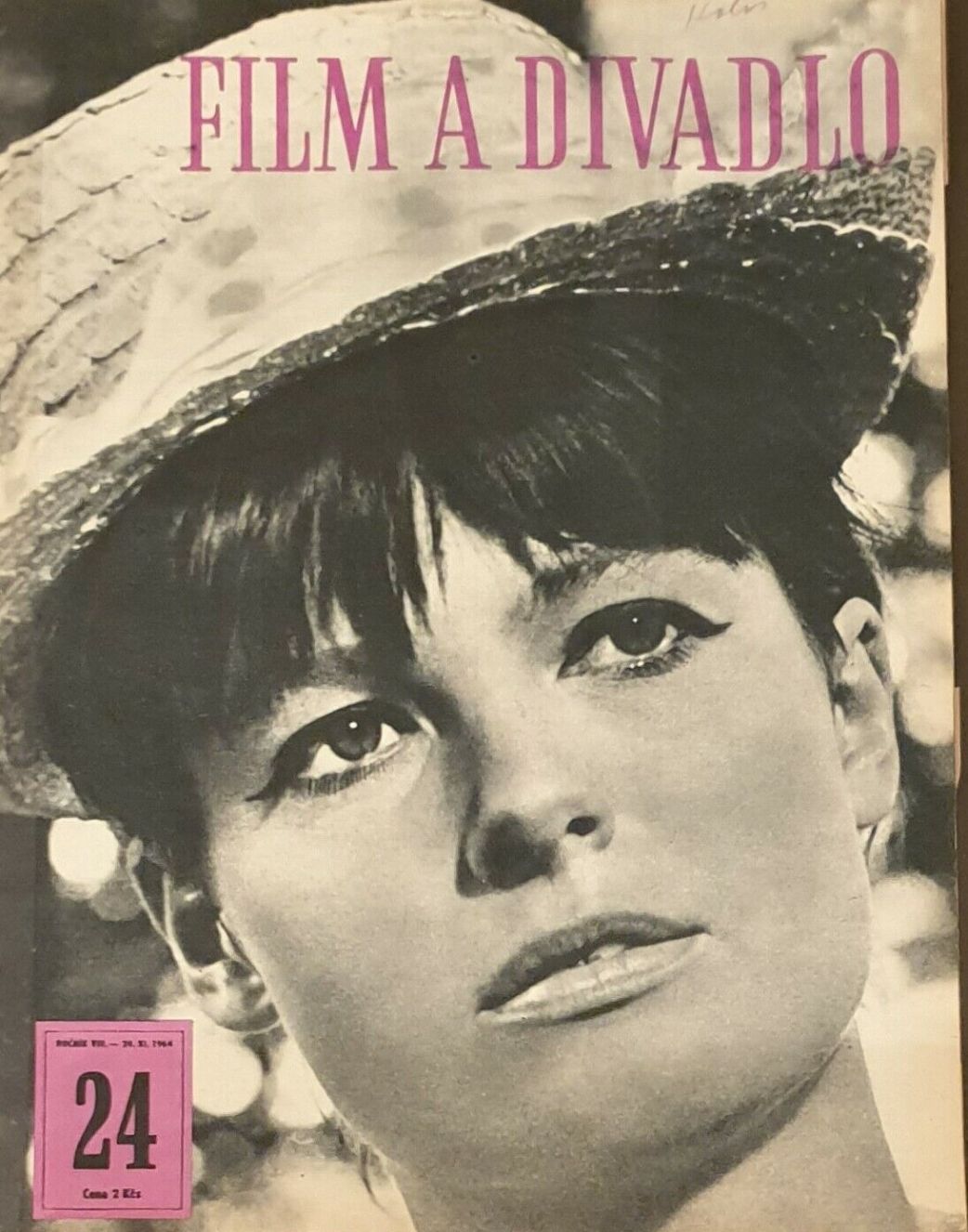 FILM A DIVADLO magazine side cover Issue 24  November 1964
