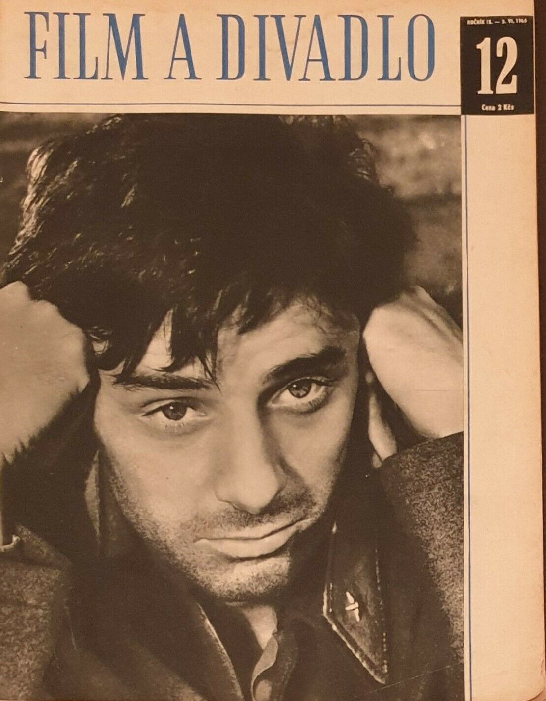 FILM A DIVADLO magazine side cover Issue 12  June 1965