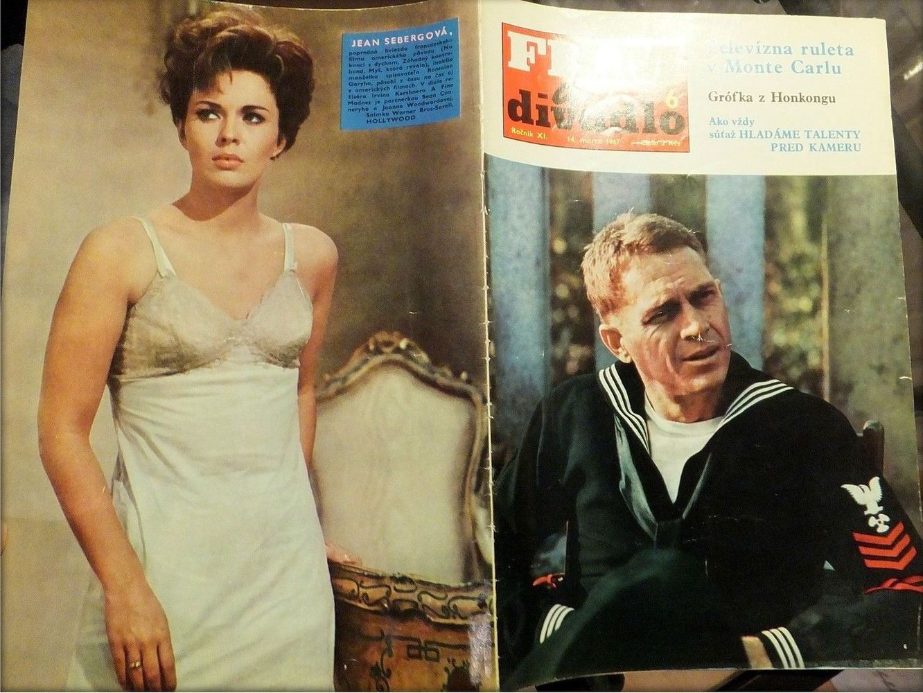 FILM A DIVADLO magazine side cover Issue 6 14 March 1967