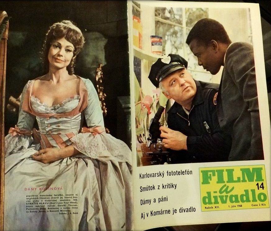 FILM A DIVADLO magazine side cover Issue 14  1968