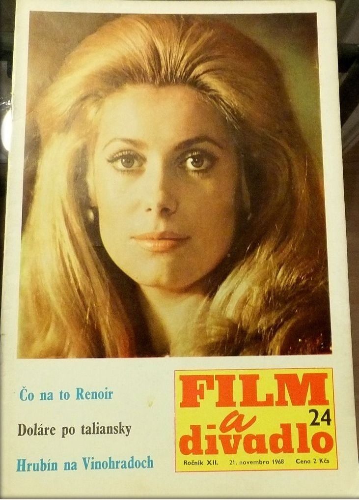 FILM A DIVADLO magazine side cover Issue 24 21 November 1968