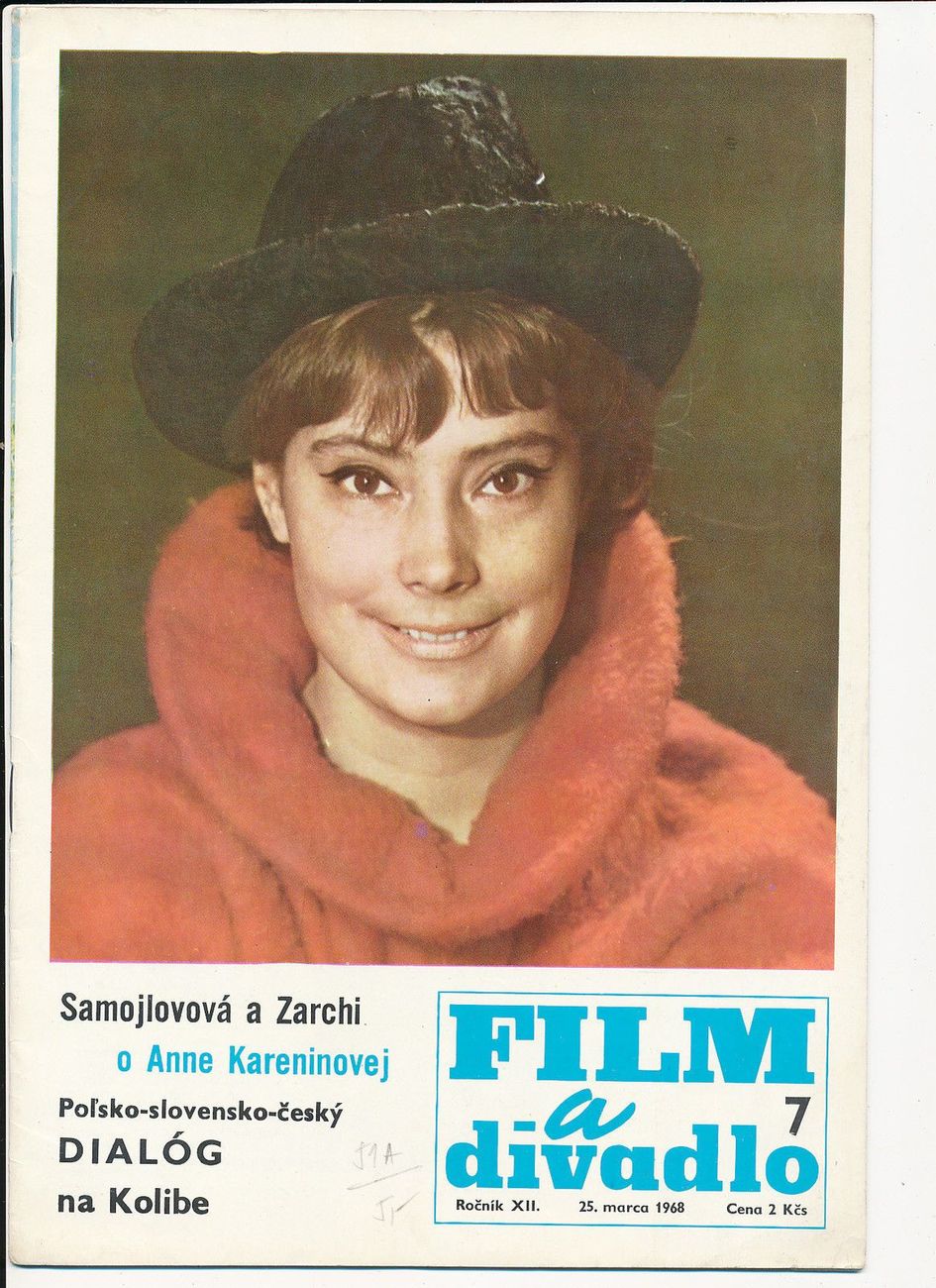FILM A DIVADLO magazine side cover Issue 7 25 March 1968