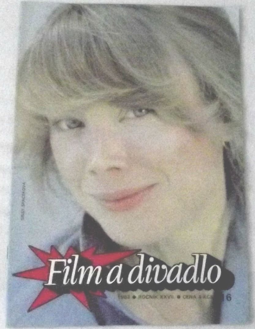 FILM A DIVADLO magazine side cover Issue 16  1983