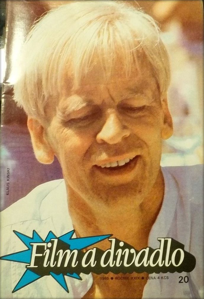 FILM A DIVADLO magazine side cover Issue 20  1985