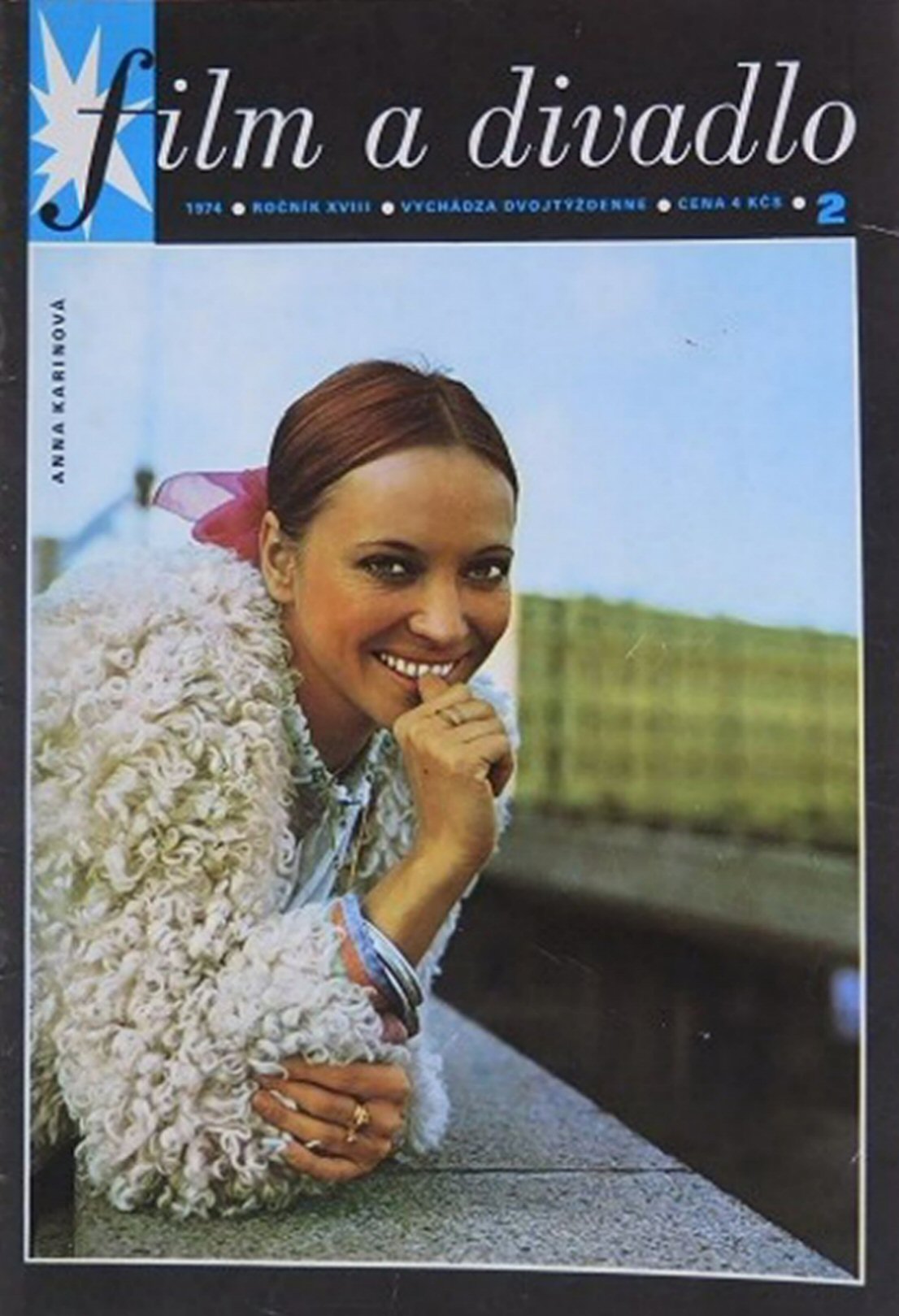 FILM A DIVADLO magazine side cover Issue 2   1974