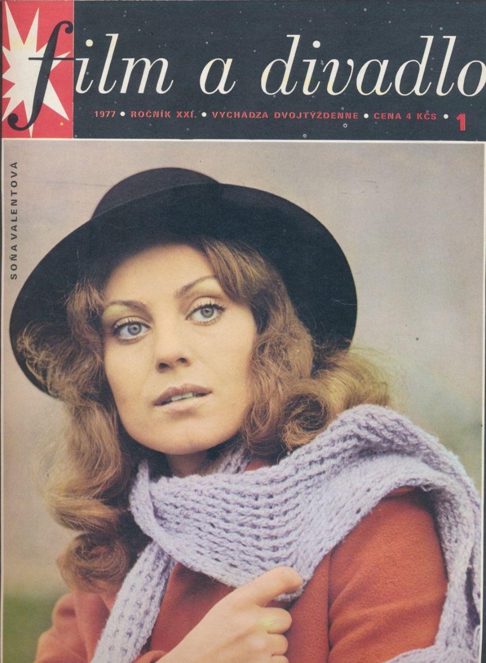 FILM A DIVADLO magazine side cover Issue 1   1977