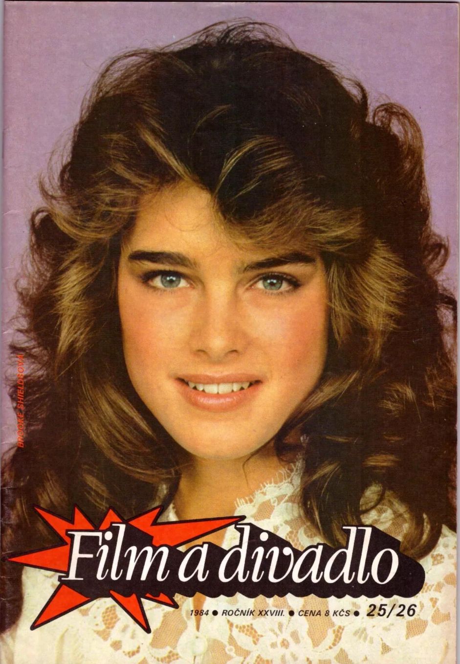 FILM A DIVADLO magazine side cover Issue 25-26  Vol 28 No  25-26   1984
