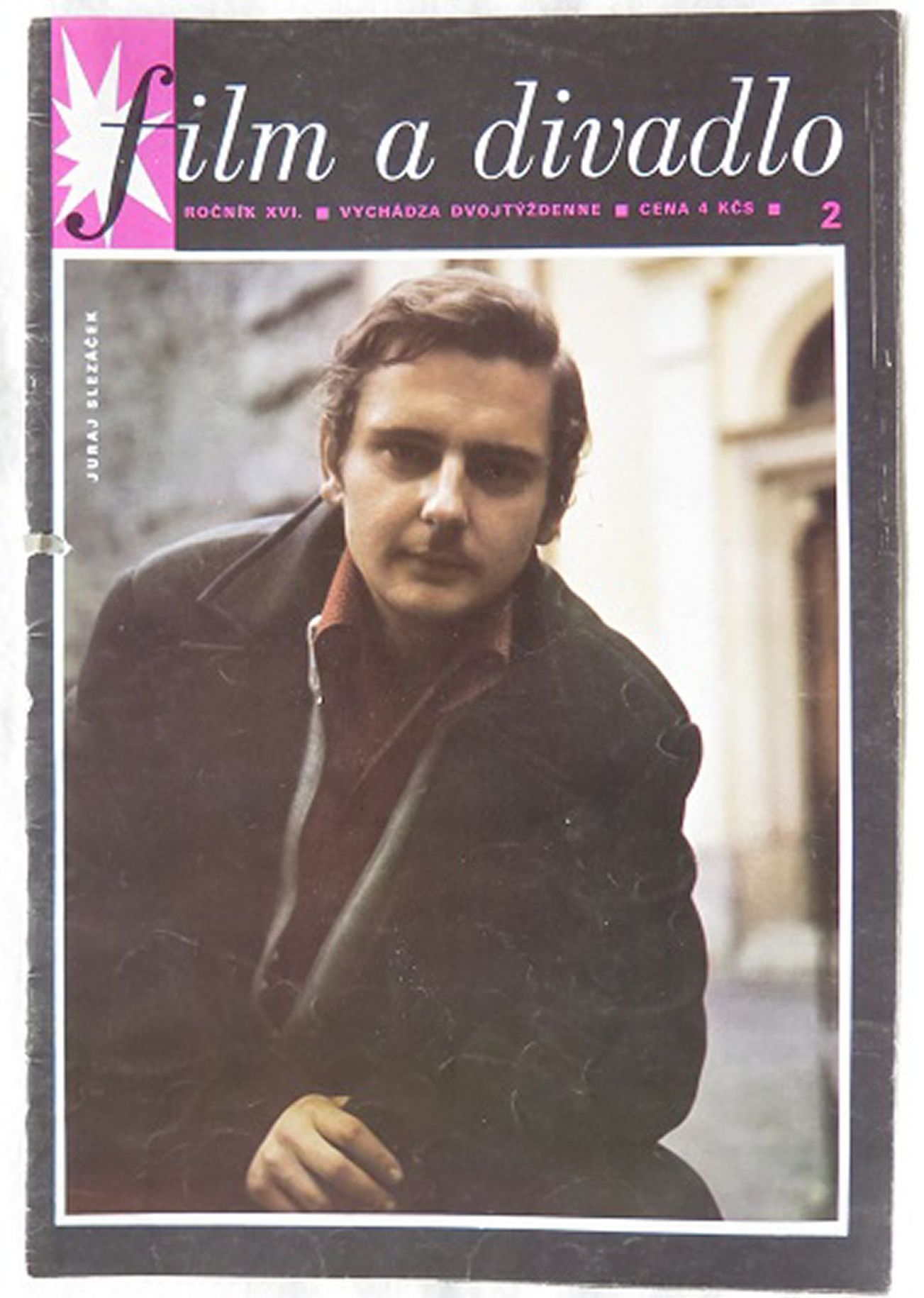 FILM A DIVADLO magazine side cover Issue 2   1972