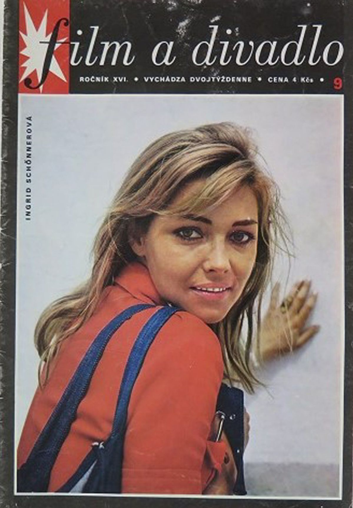 FILM A DIVADLO magazine side cover Issue 9   1972