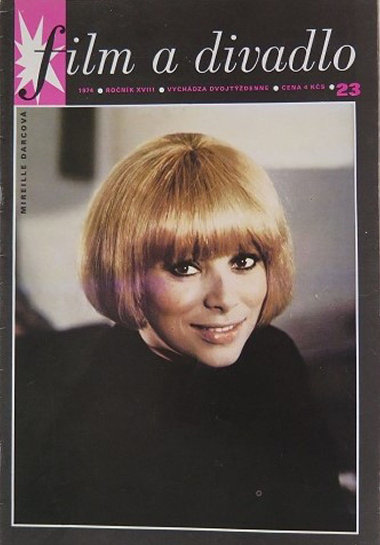 FILM A DIVADLO magazine side cover Issue 23   1974