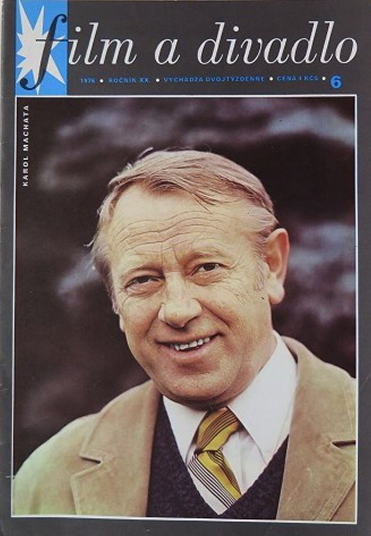 FILM A DIVADLO magazine side cover Issue 6   1976