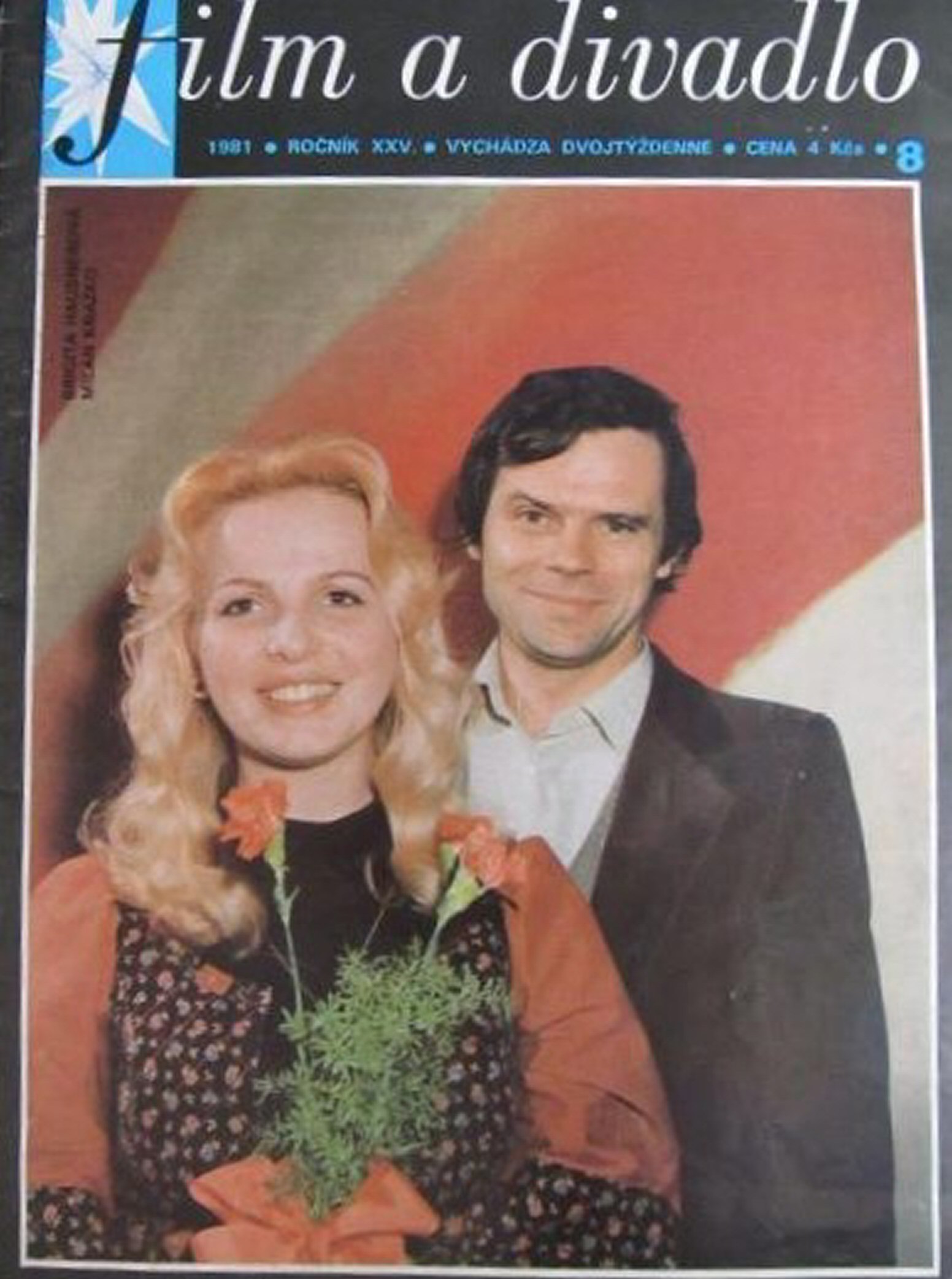FILM A DIVADLO magazine side cover Issue 8   1981