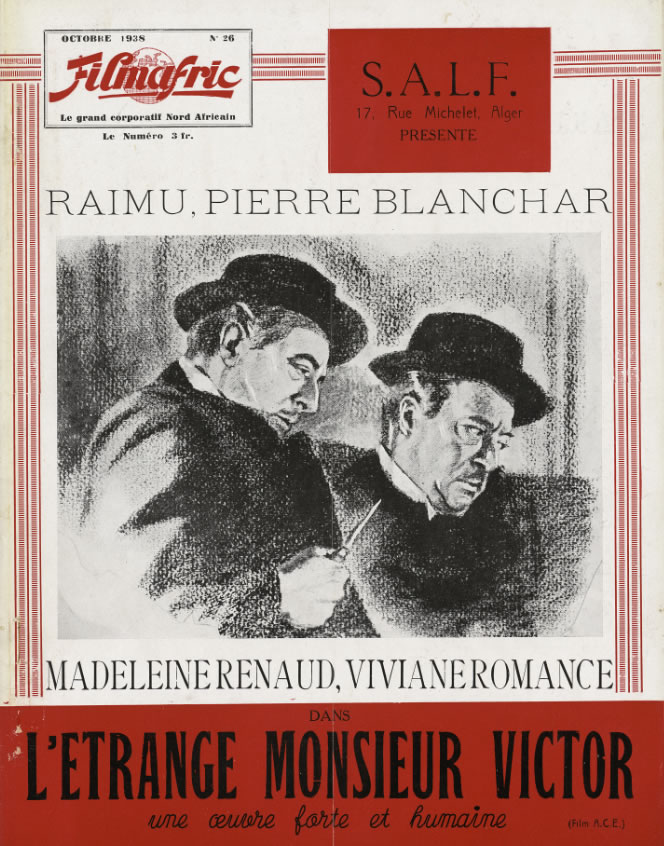 FILMAFRIC magazine side cover Issue 26  October 1938