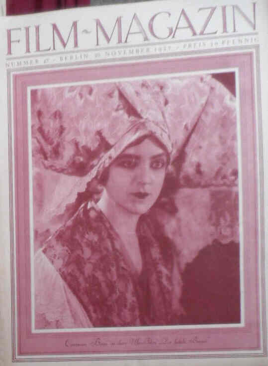FILM-MAGAZIN magazine side cover Issue 47 20 November 1927