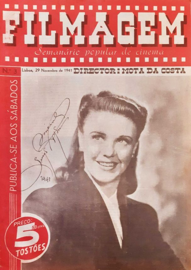 FILMAGEM magazine side cover Issue 3 29 November 1941