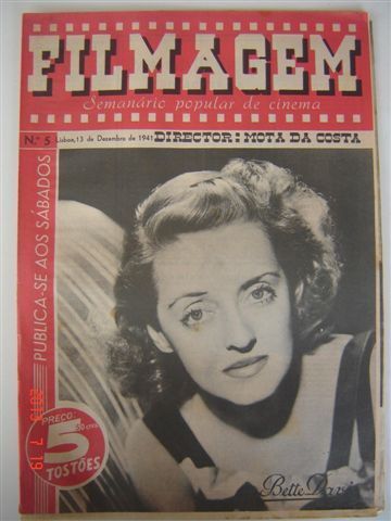 FILMAGEM magazine side cover Issue 5 13 December 1941