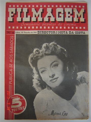 FILMAGEM magazine side cover Issue 6 20 December 1941