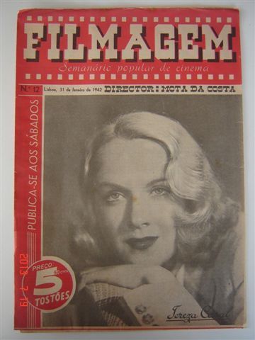 FILMAGEM magazine side cover Issue 12 31 January 1942