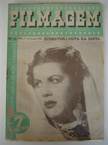 FILMAGEM magazine side cover Issue 15 21 February 1942