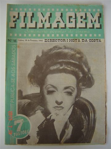 FILMAGEM magazine side cover Issue 16 28 February 1942