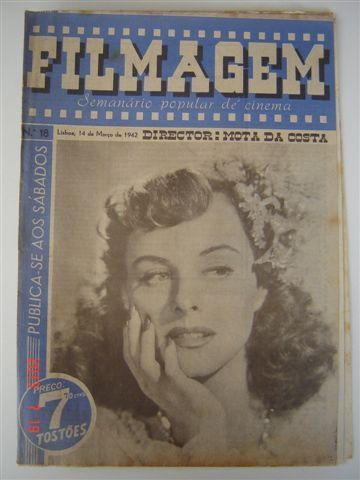 FILMAGEM magazine side cover Issue 18 14 March 1942