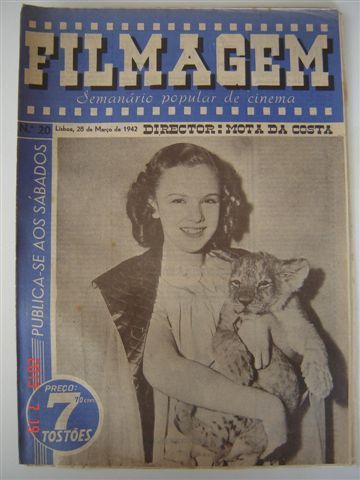 FILMAGEM magazine side cover Issue 20 28 March 1942