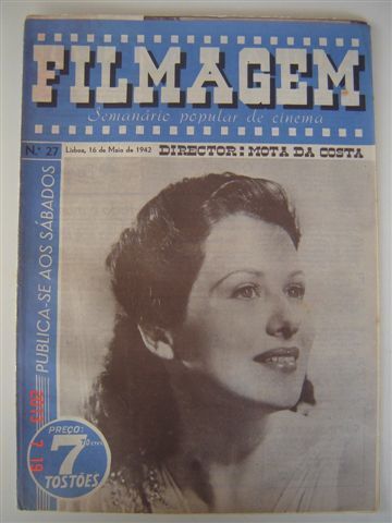 FILMAGEM magazine side cover Issue 27 16 May 1942