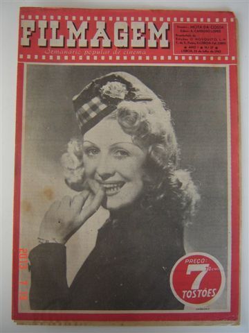 FILMAGEM magazine side cover Issue 37 25 July 1942