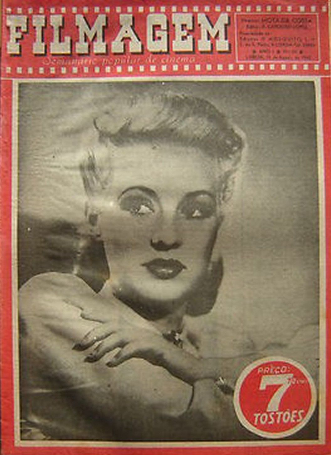FILMAGEM magazine side cover Issue 40 15 August 1942