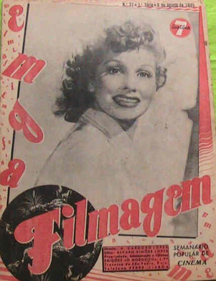 FILMAGEM magazine side cover Issue 32 9 August 1945