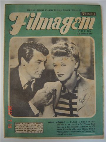 FILMAGEM magazine side cover Issue 37 13 September 1945