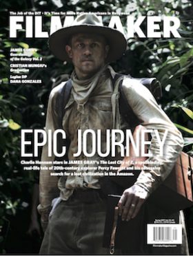 FILMMAKER magazine side cover Issue 98 Spring 2017
