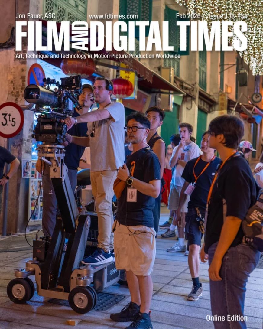 FILM AND DIGITAL TIMES magazine side cover Issue 133-4  February 2026