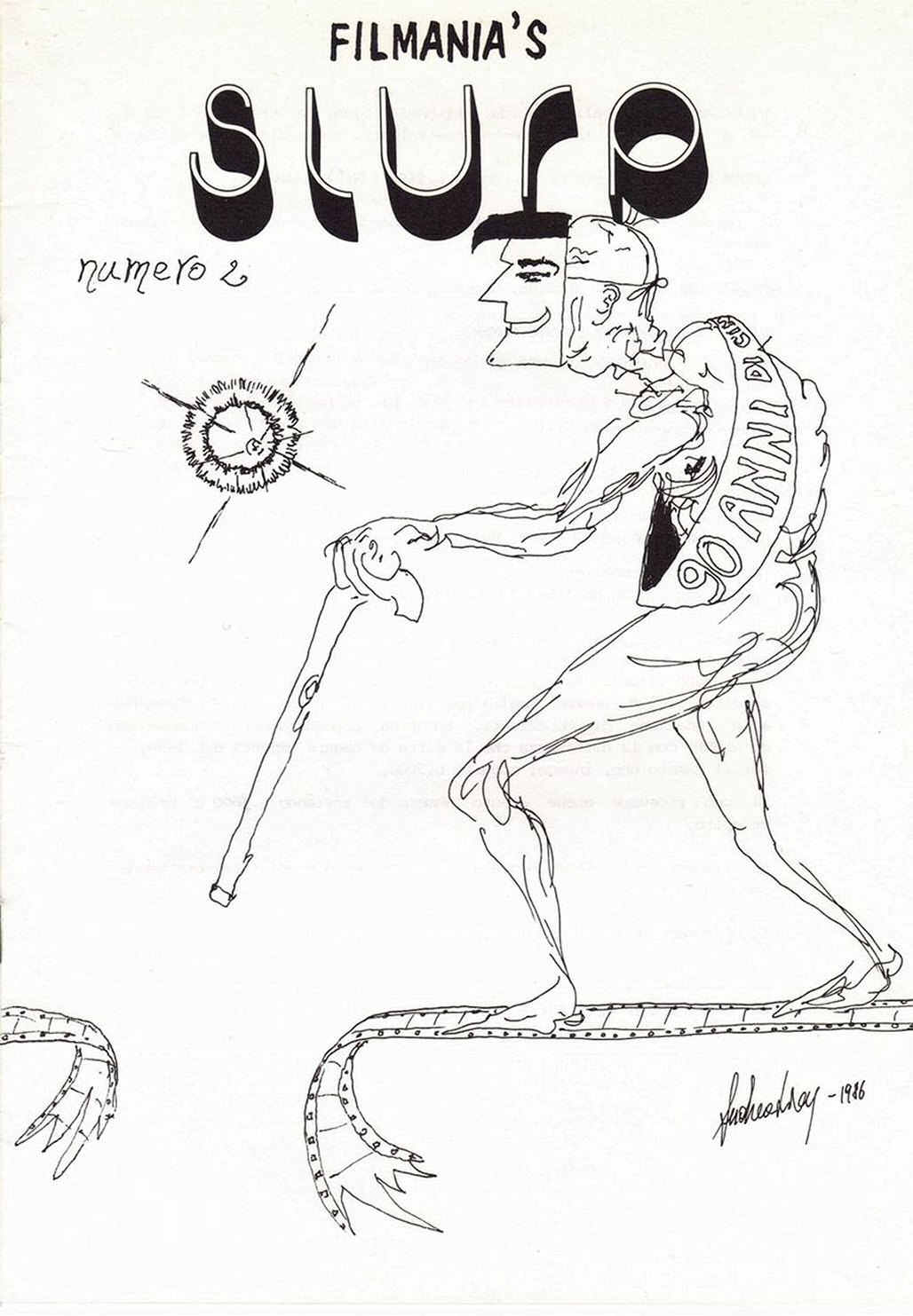 FILMANIAS SLURP magazine side cover Issue 2   1984