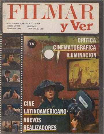 FILMAR Y VER magazine side cover Issue 1 August 1973