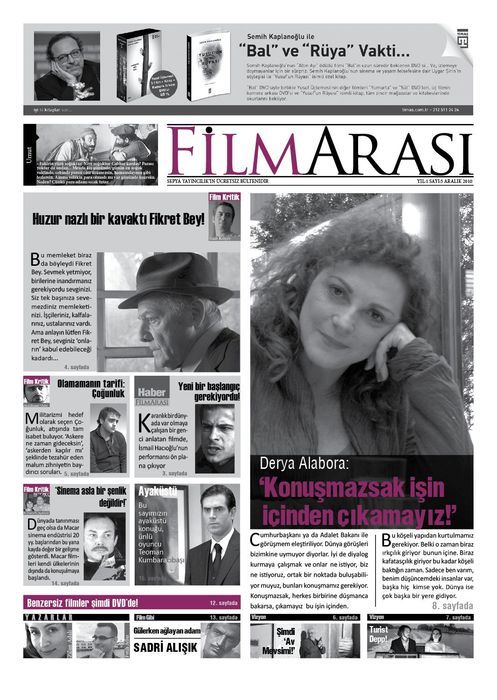 FILMARASI magazine side cover Issue 5 December 2010