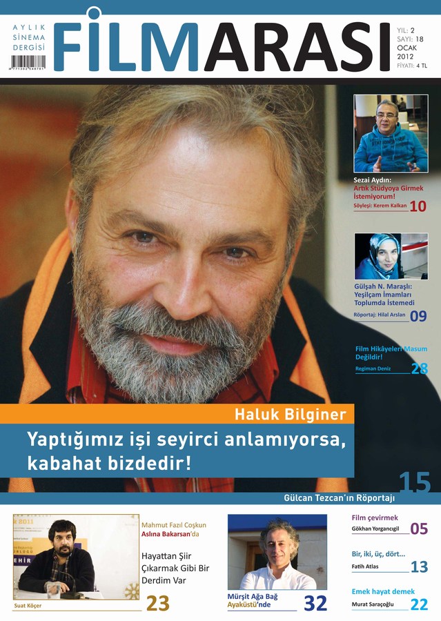 FILMARASI magazine side cover Issue 18 January 2012