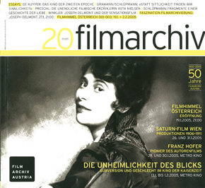 FILMARCHIV magazine side cover Issue 20  2005